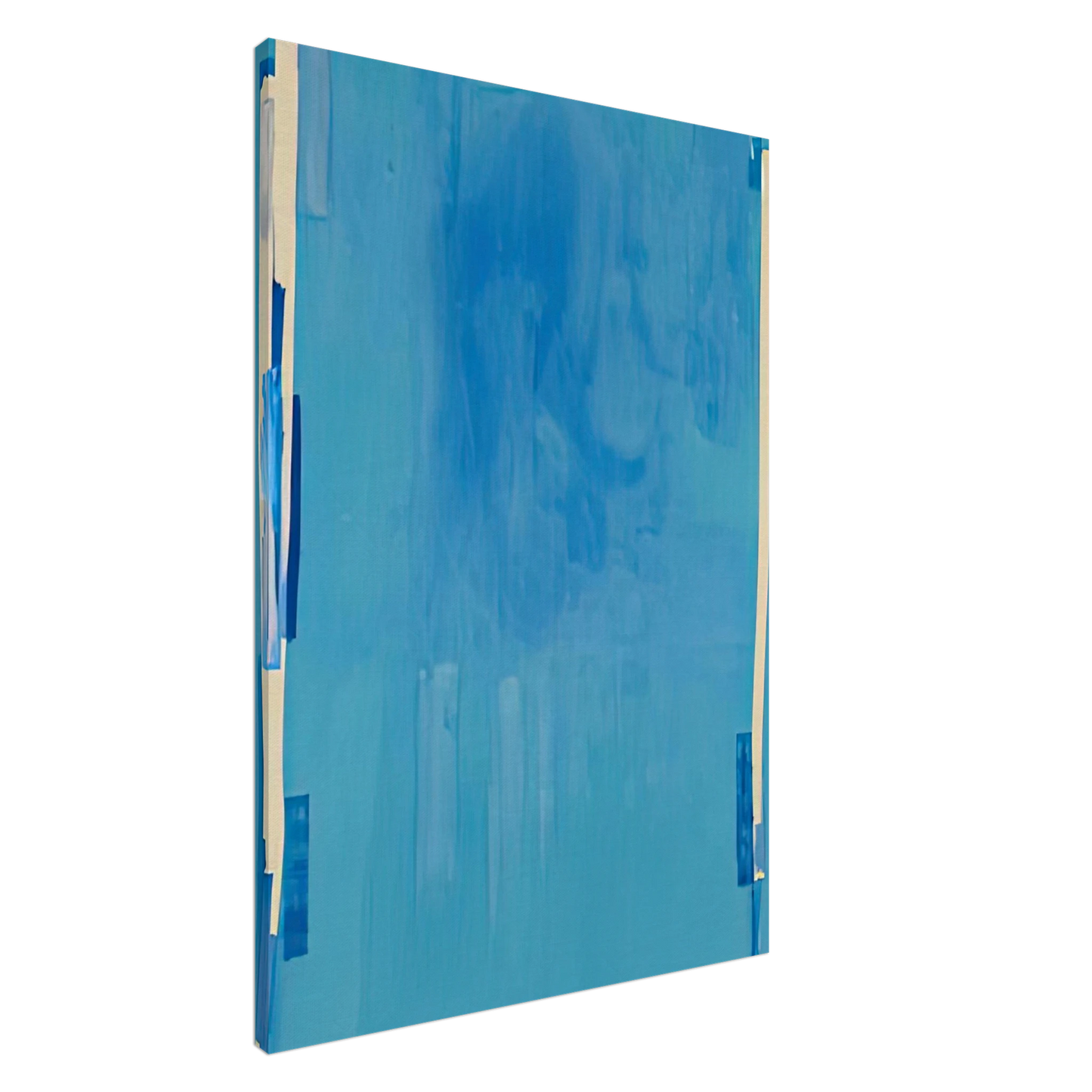 Helen Frankenthaler - Blue Bellows, 1976- Wall Art - 30x40 cm / 12x16 inches - Premium Wooden Framed Poster With Fine Art Paper-canvas - Wood frame