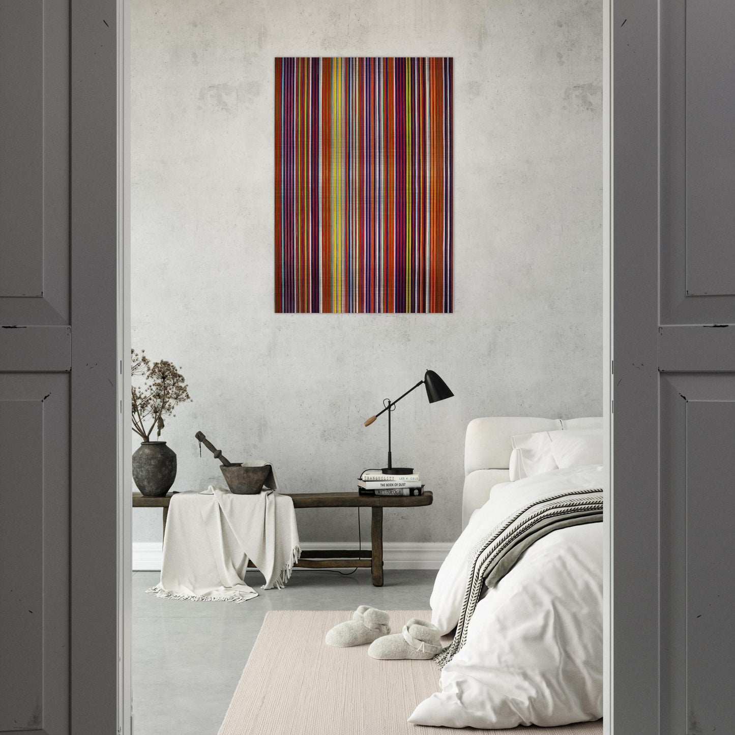 Untitled - 1964 - Gene Davis Brushed Aluminum Print - 70x100 cm / 28x40 inches | Gene Davis Aluminum Print | Gene Davis Prints