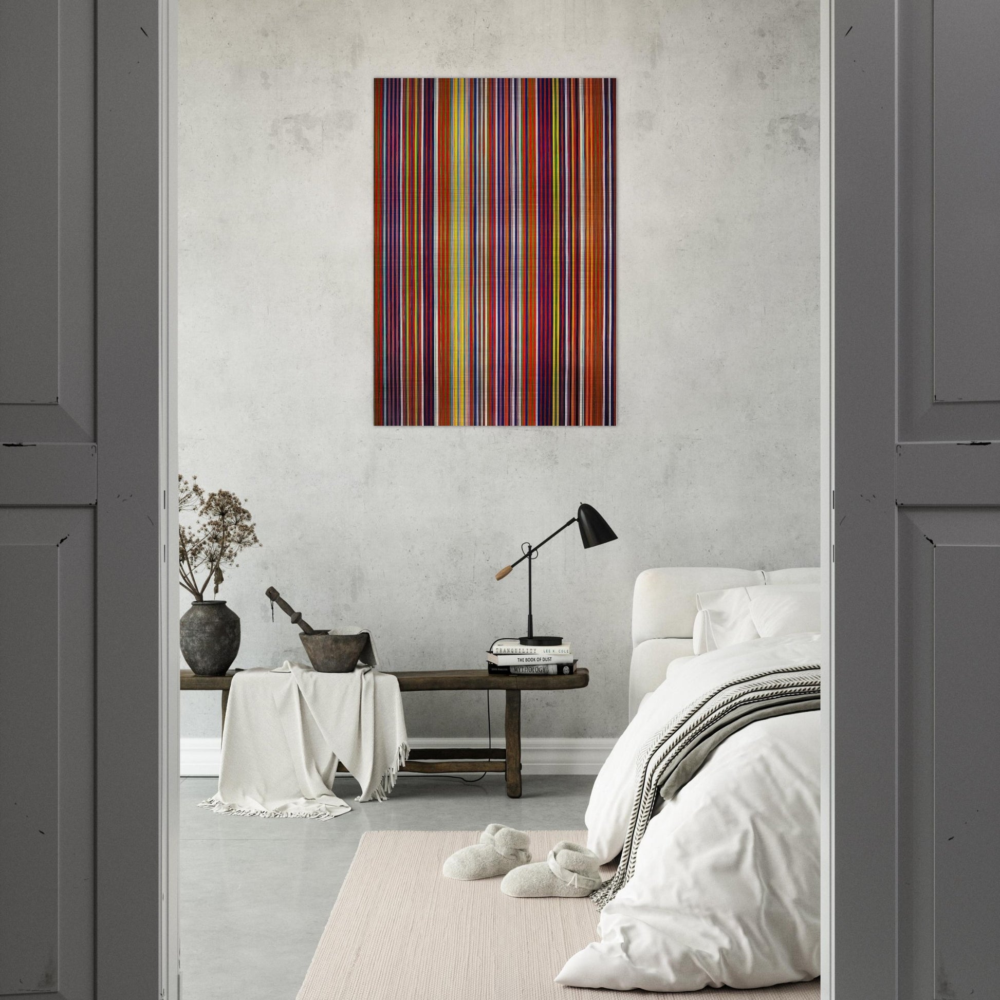 Untitled - 1964 - Gene Davis Brushed Aluminum Print - 70x100 cm / 28x40 inches | Gene Davis Aluminum Print | Gene Davis Prints