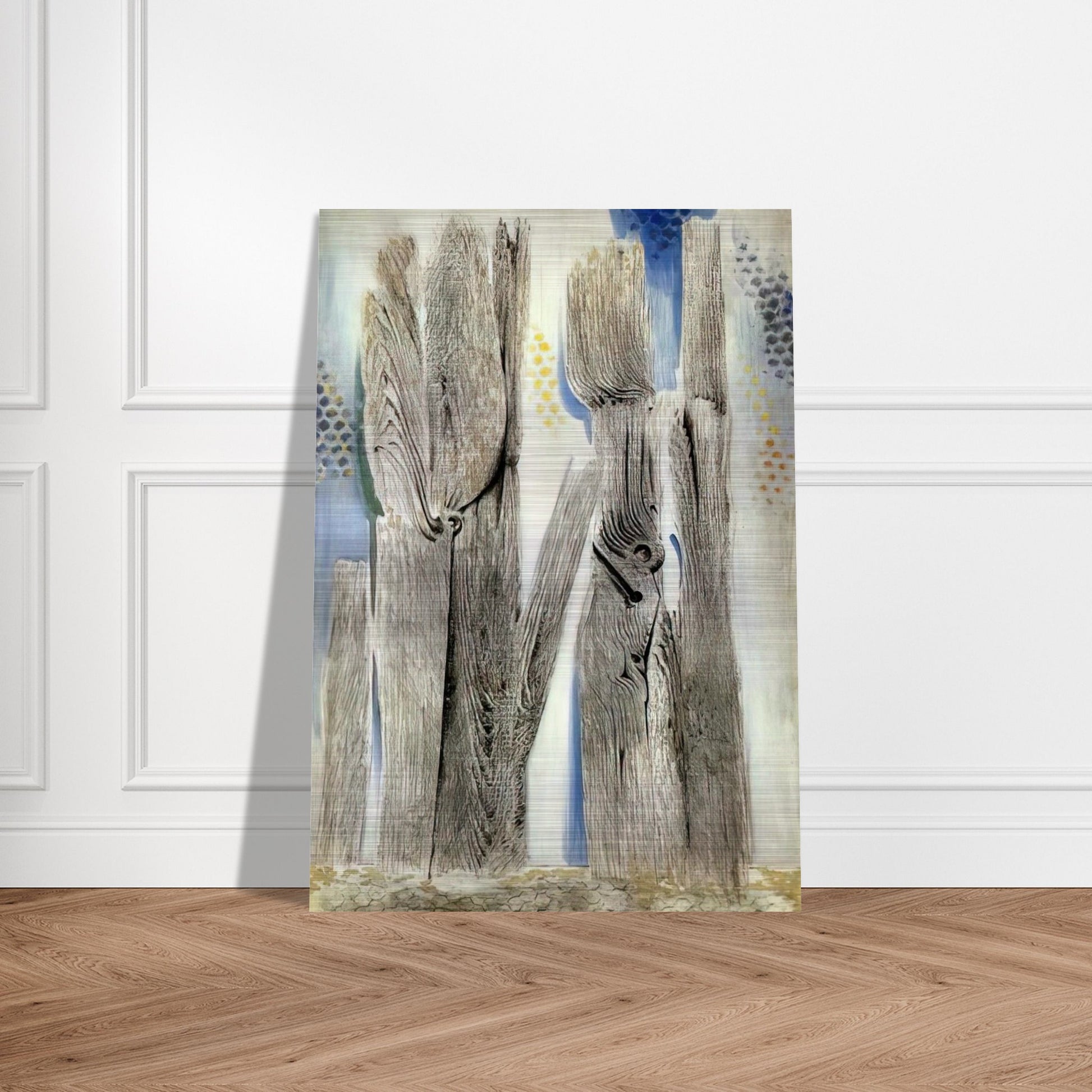 The Blue Forest - Max Ernst Brushed Aluminum Print - 70x100 cm / 28x40 inches | Max Ernst Aluminum Print | Max Ernst Prints