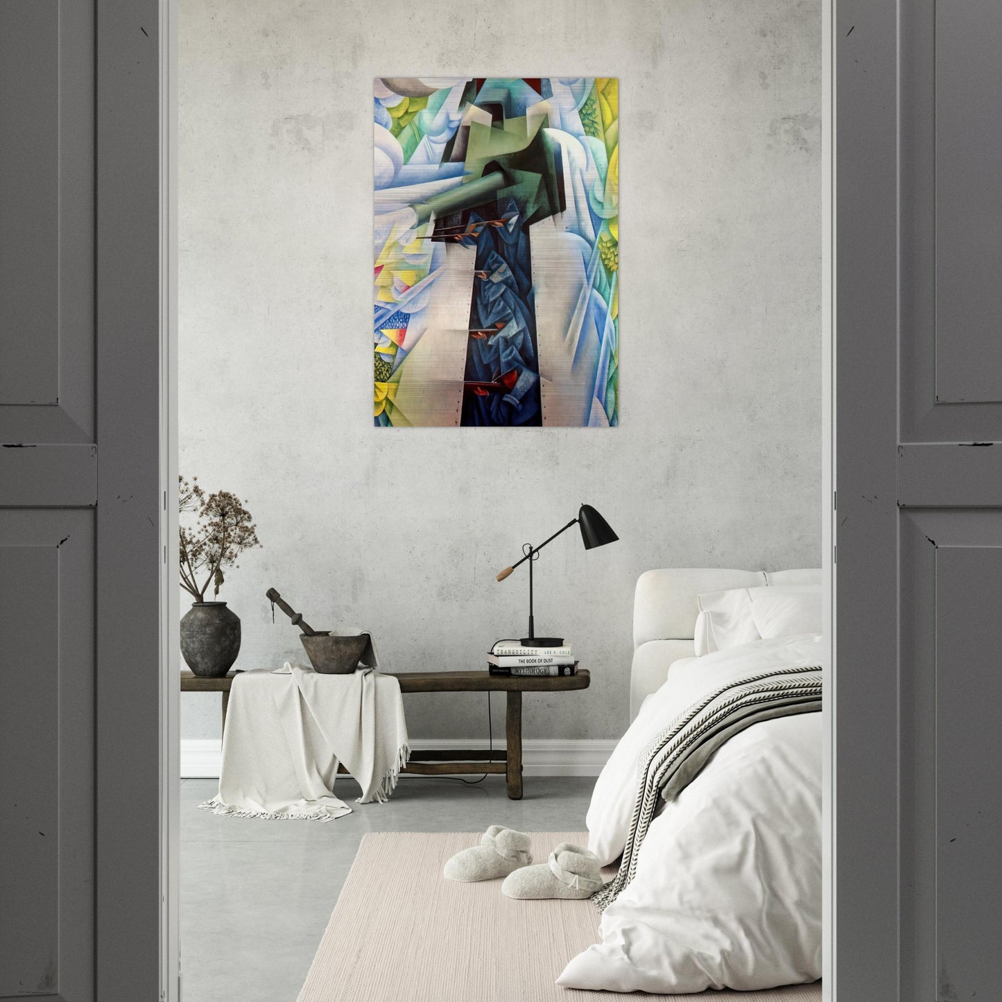 ARMTRAIN - Carlo Carra Brushed Aluminum Print - 70x100 cm / 28x40 inches | Carlo Carra Aluminum Print | Carlo Carra Prints