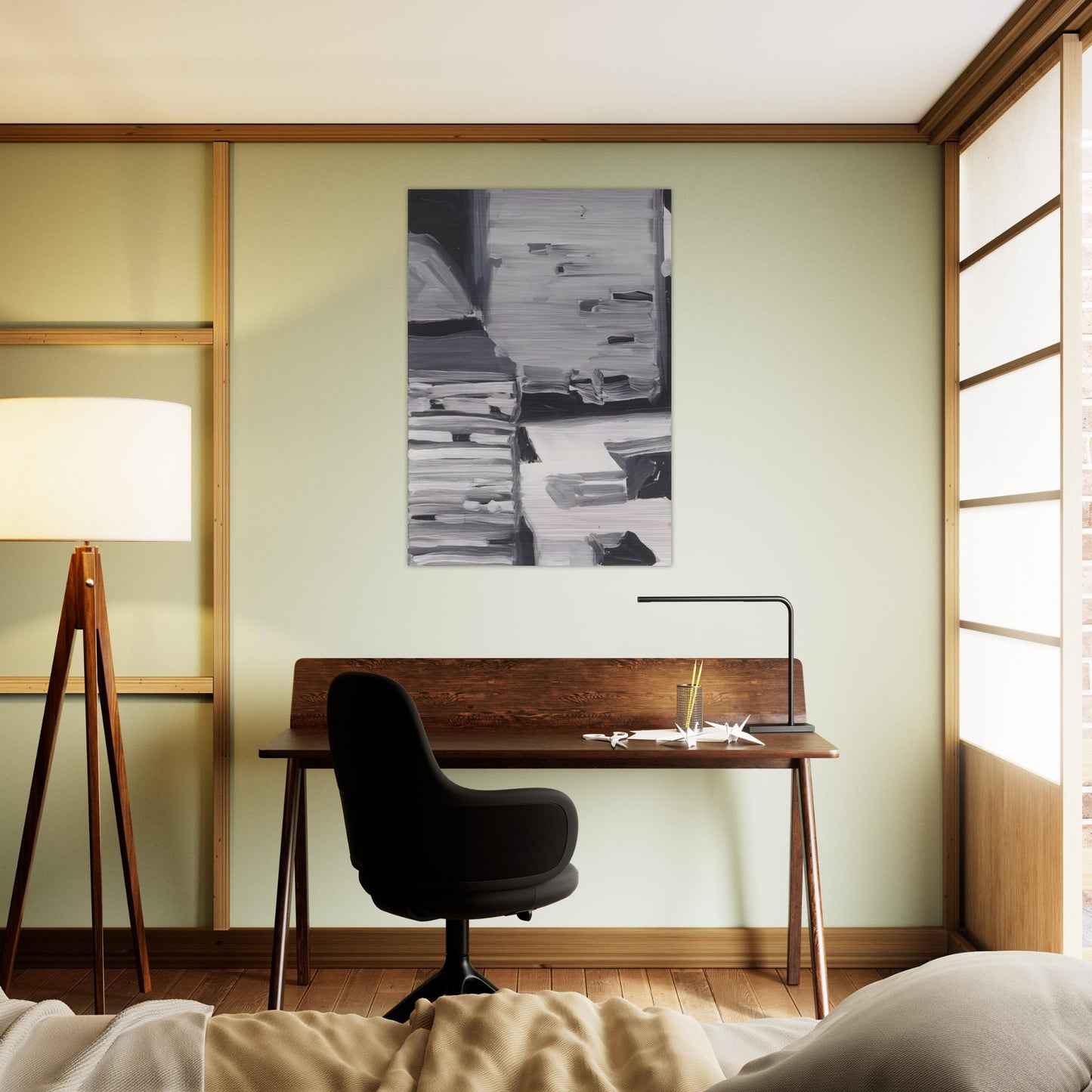 TOWNSCAPE 1968 4 - Gerhard Richter Brushed Aluminum Print - 70x100 cm / 28x40 inches | Gerhard Richter Aluminum Print | Gerhard Richter Prints