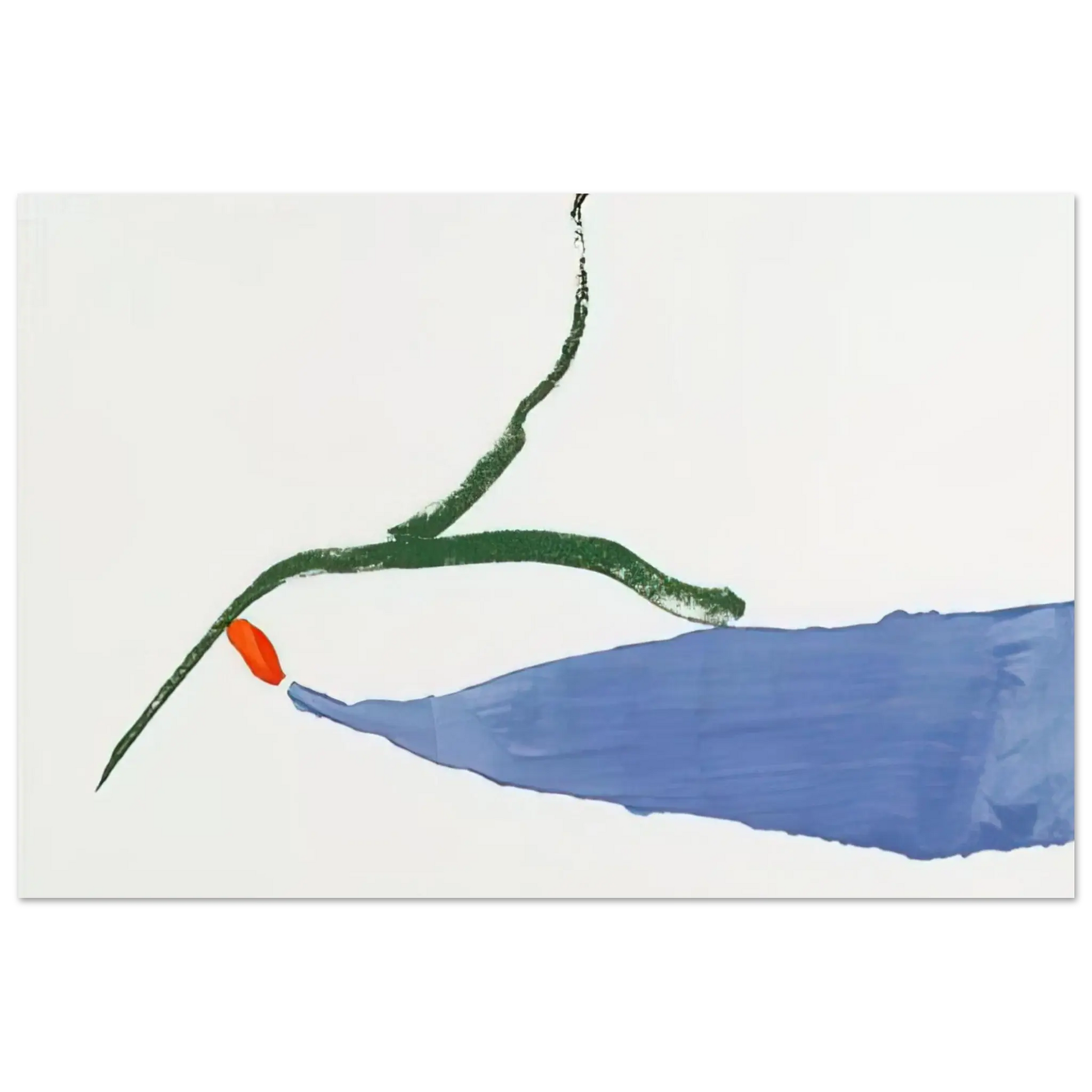 Helen Frankenthaler - A Little Zen - 1970 Wall art - 30x45 cm / 12x18 Inches - Premium Wooden Framed Poster With Fine Art Paper - Wood frame