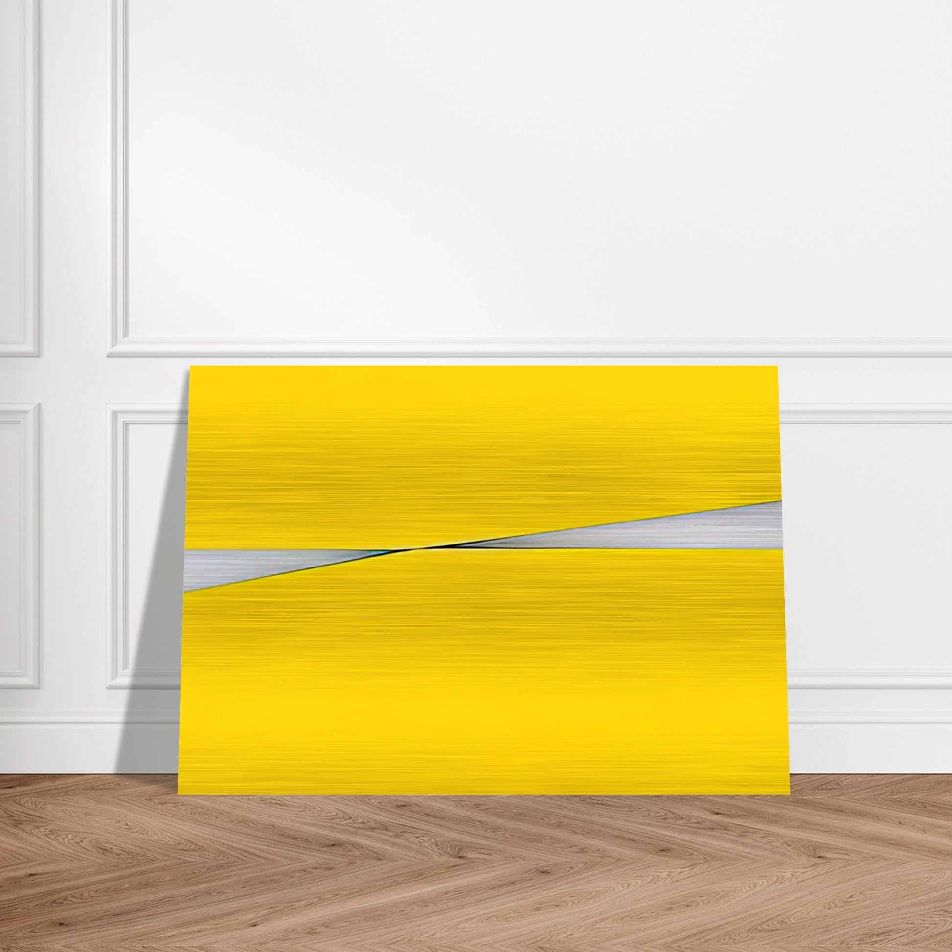 Amarillo - 1971 - Carmen Herrera Brushed Aluminum Print - 70x100 cm / 28x40 inches | Carmen Herrera Aluminum Print | Carmen Herrera Prints