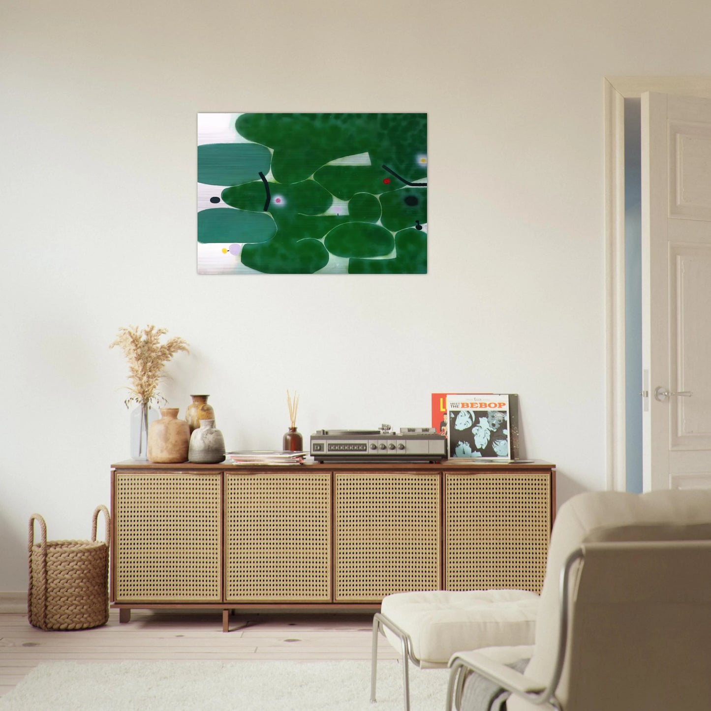THE GREEN EARTH 1980 - Victor Pasmore Brushed Aluminum Print - 70x100 cm / 28x40 inches | Victor Pasmore Aluminum Print | Victor Pasmore Prints