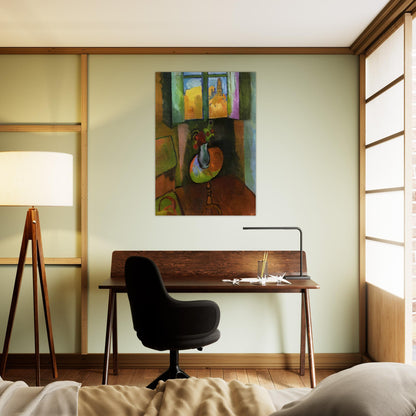 PEDISTAL TABLE RUE SEGUIER 1909 - Raoul Dufy Brushed Aluminum Print - 70x100 cm / 28x40 inches | Raoul Dufy Aluminum Print | Raoul Dufy Prints