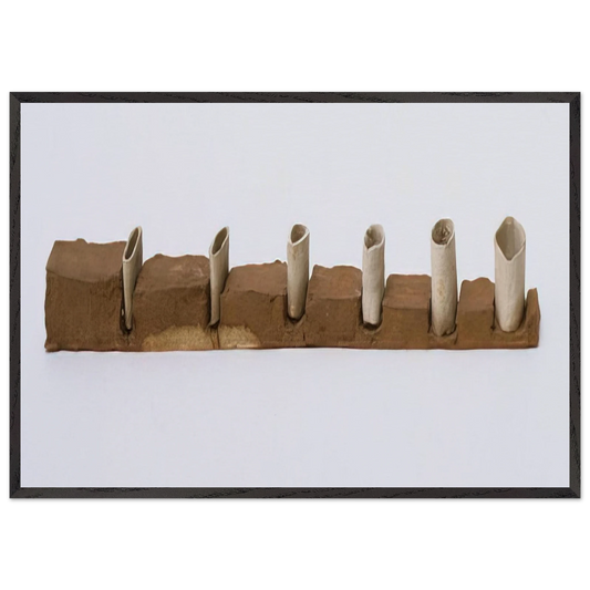 UNTITLED 1968 N2 - Eva Hesse 70x100 cm / 28x40 inches Framed Art Print – Black Wooden Frame