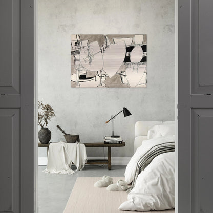 Inner Space - 1952 - Gene Davis Brushed Aluminum Print - 70x100 cm / 28x40 inches | Gene Davis Aluminum Print | Gene Davis Prints