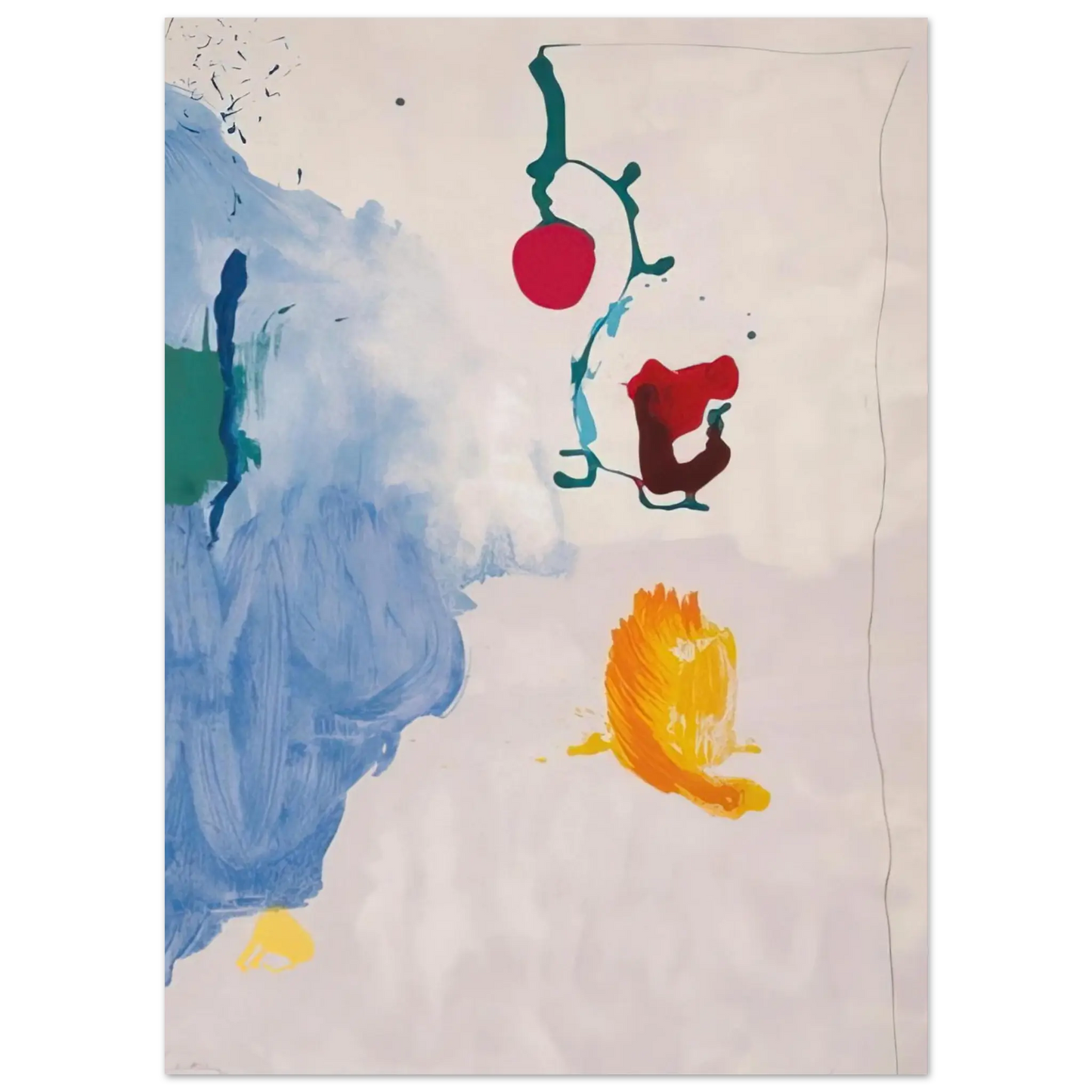 Helen Frankenthaler - Eve - 1995 Wall art - 30x40 cm / 12x16 Inches - Fine Art Poster - -