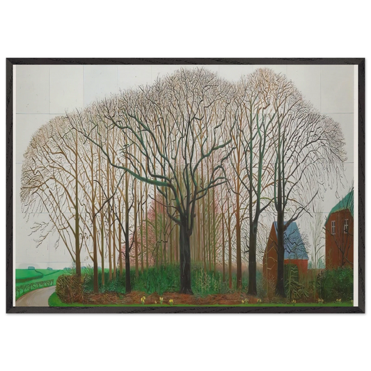 David Hockney N4 - David Hockney 70x100 cm / 28x40 inches Framed Art Print – Black Wooden Frame | David Hockney Art | Artwork by David Hockney