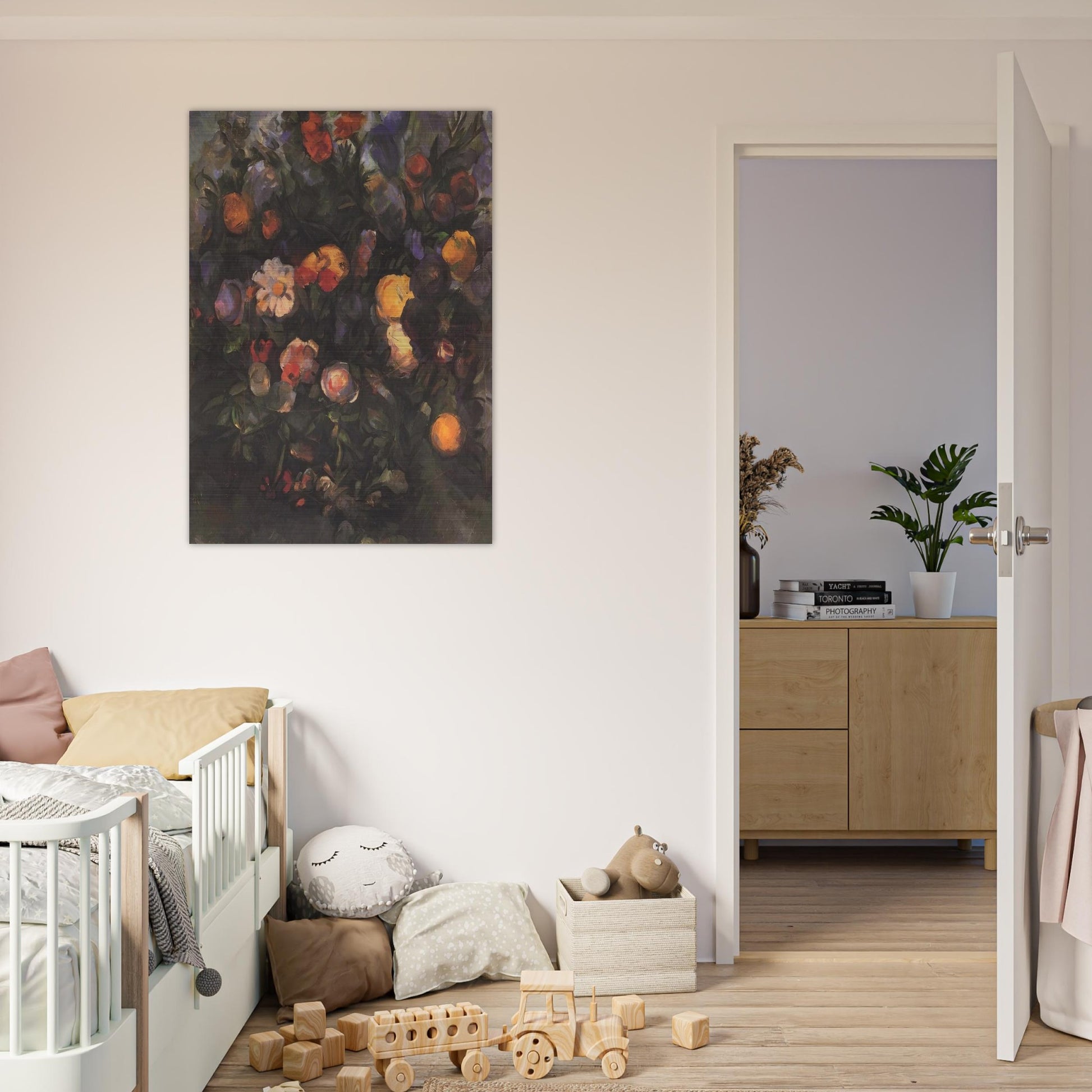Vase of Flowers - Paul Cézanne Brushed Aluminum Print - 70x100 cm / 28x40 inches | Paul Cézanne Aluminum Print | Paul Cézanne Prints