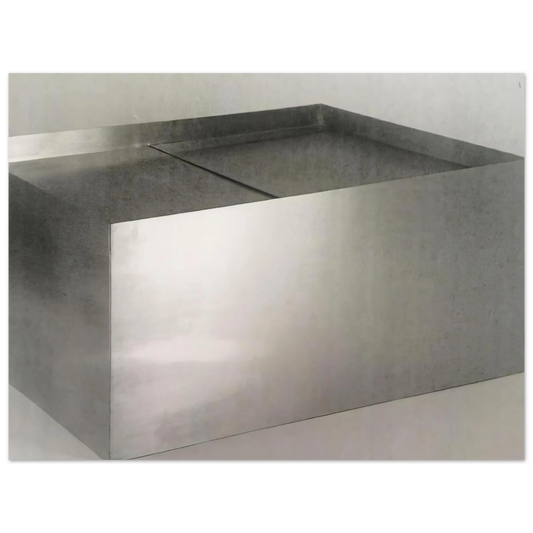 Donald Judd - Untitled Double Coffee Table - 1971  75x100 cm / 30x40inches Fine Art Poster