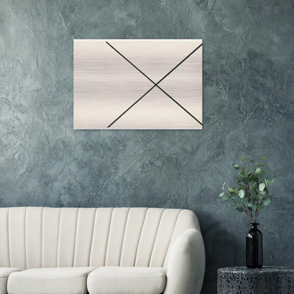 Diagonal Lines - Ellsworth Kelly Brushed Aluminum Print - 70x100 cm / 28x40 inches | Ellsworth Kelly Aluminum Print | Ellsworth Kelly Prints