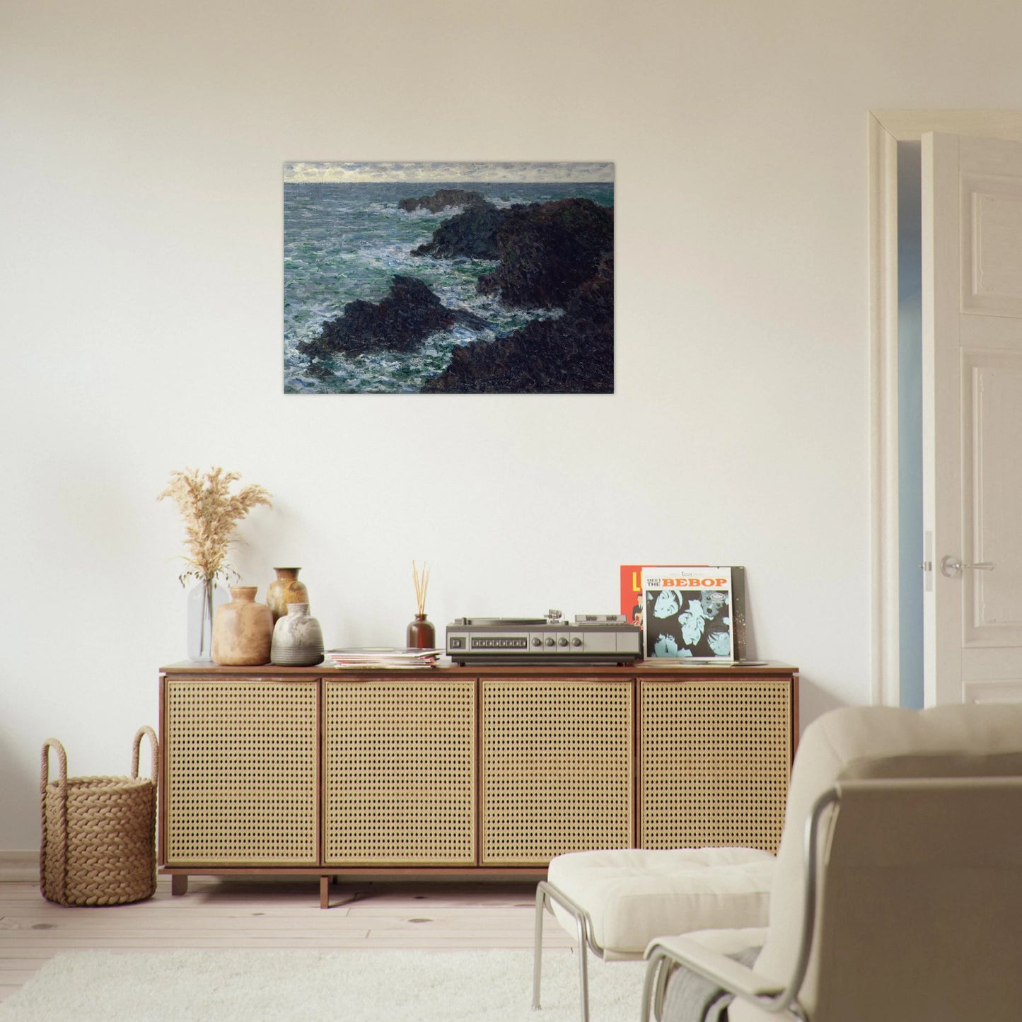 The Cote Sauvate - claude monet Brushed Aluminum Print - 70x100 cm / 28x40 inches | claude monet Aluminum Print | claude monet Prints