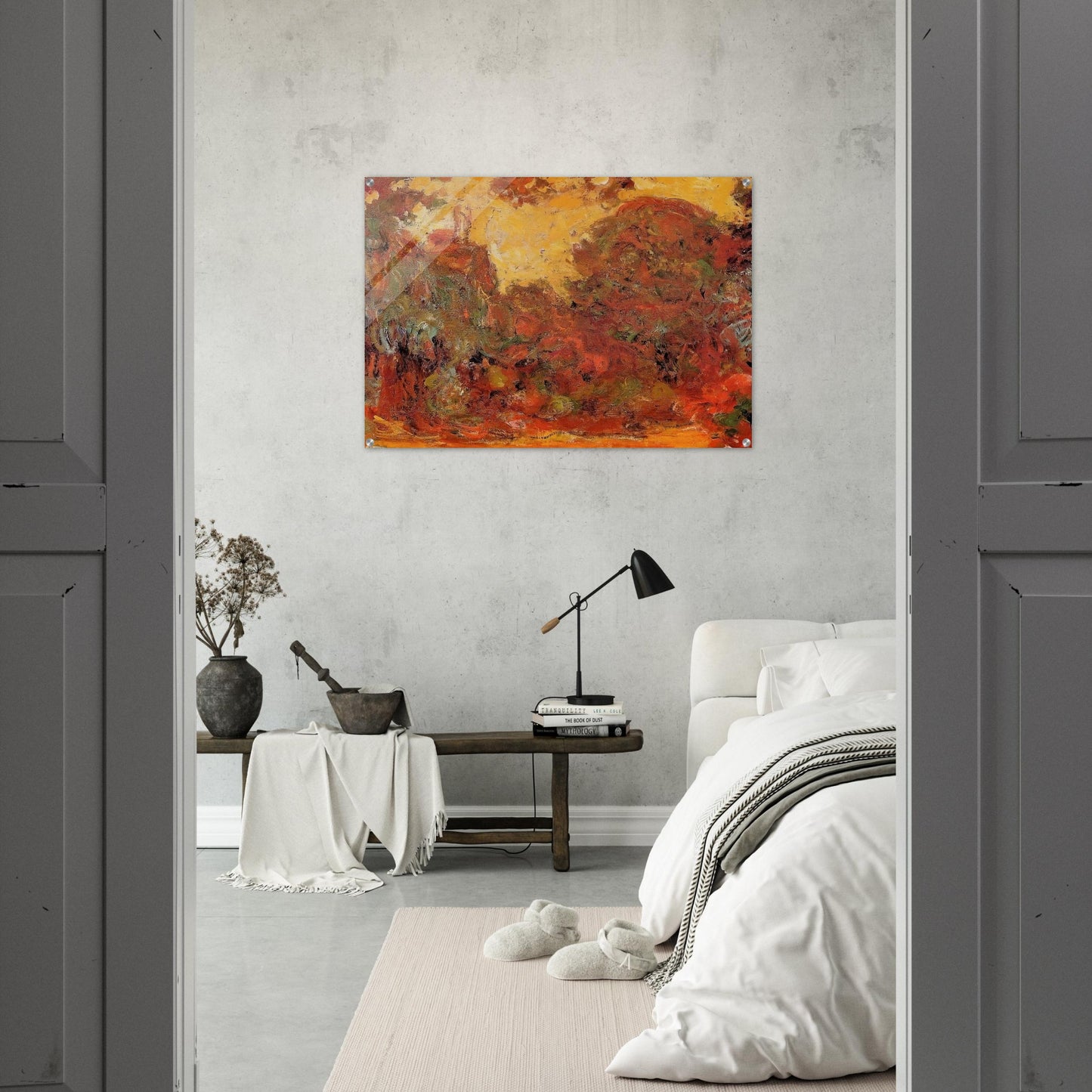 The House Seen from the Rose Garden - claude monet Acrylic Print - 70x100 cm / 28x40″ inches | claude monet Wall Art | claude monet Prints