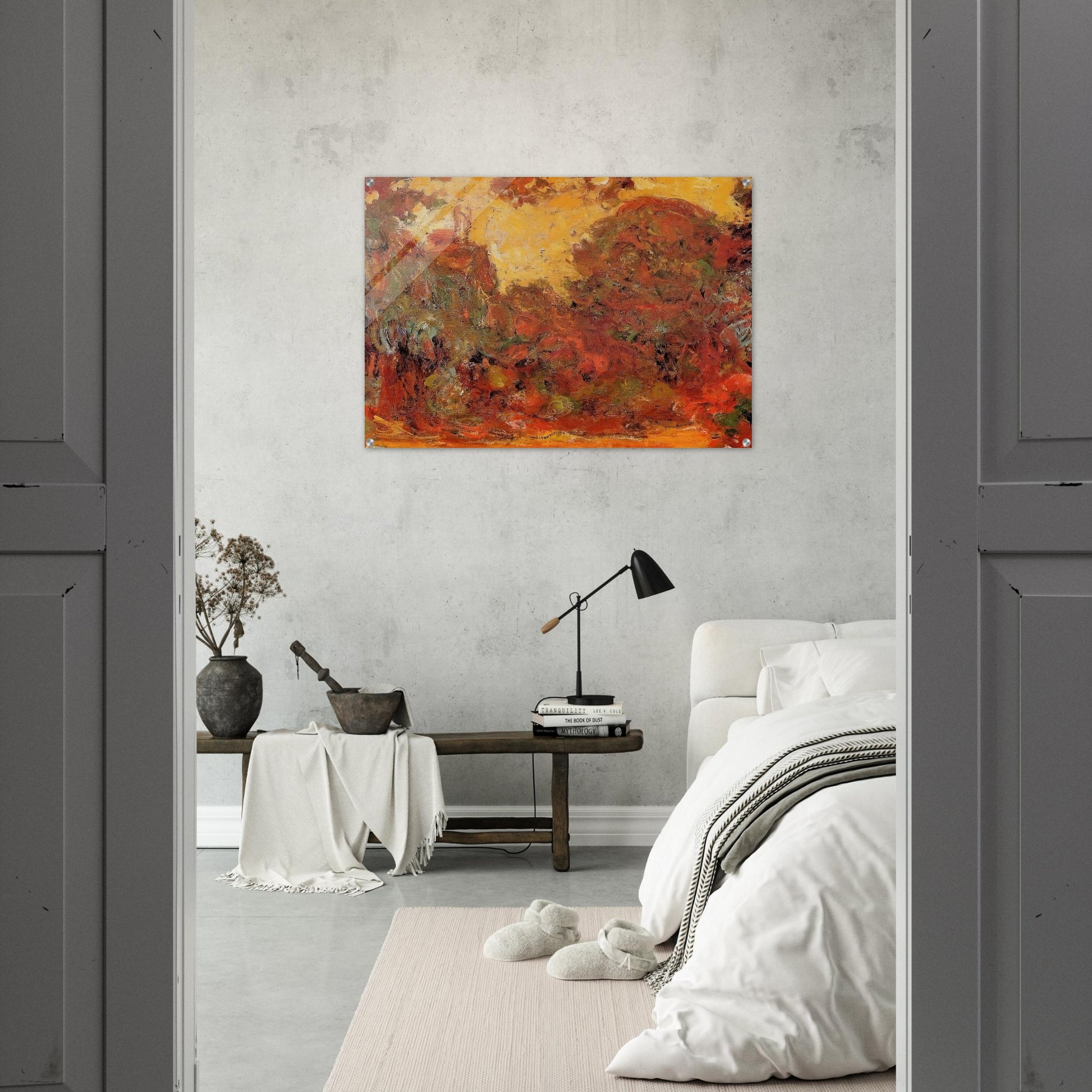 The House Seen from the Rose Garden - claude monet Acrylic Print - 70x100 cm / 28x40″ inches | claude monet Wall Art | claude monet Prints