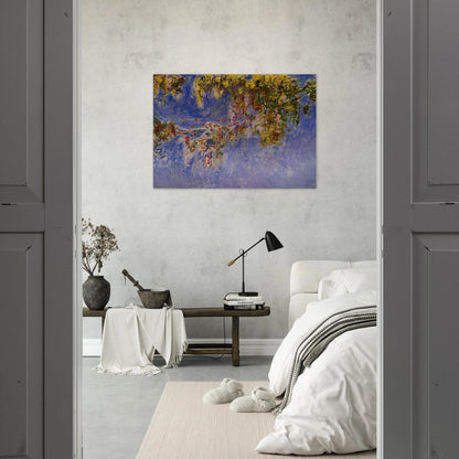 Wisteria - claude monet Brushed Aluminum Print - 70x100 cm / 28x40 inches | claude monet Aluminum Print | claude monet Prints