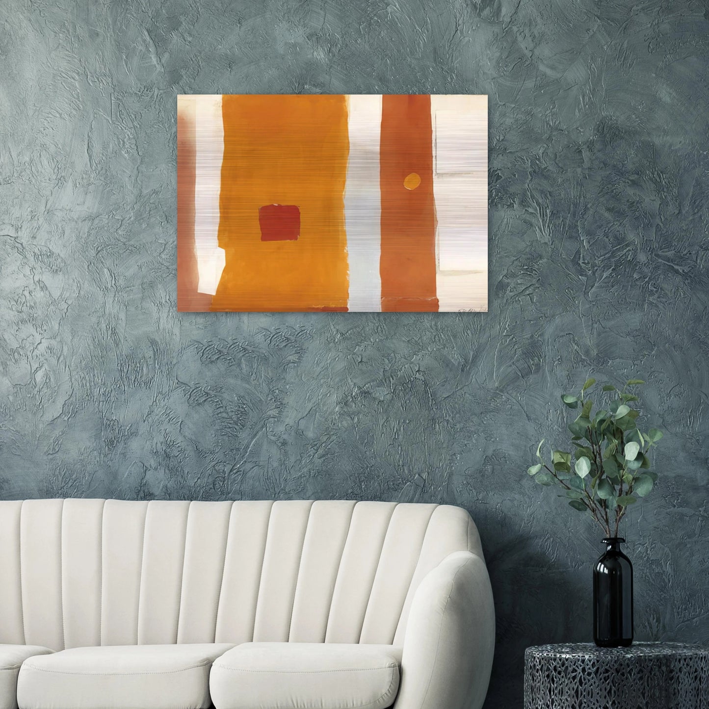 UNTITLED 1982 - Esteban Vicente Brushed Aluminum Print - 70x100 cm / 28x40 inches | Esteban Vicente Aluminum Print | Esteban Vicente Prints