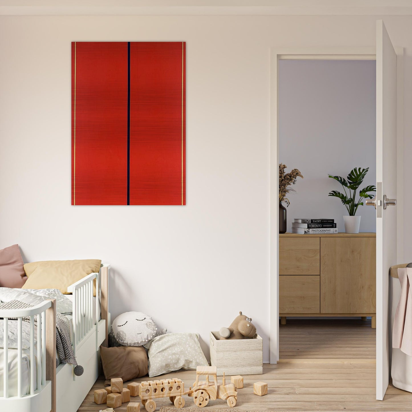 Who's Afraid of Red, Yellow and Blue II - Barnett Newman Brushed Aluminum Print - 70x100 cm / 28x40 inches | Barnett Newman Aluminum Print | Barnett Newman Prints