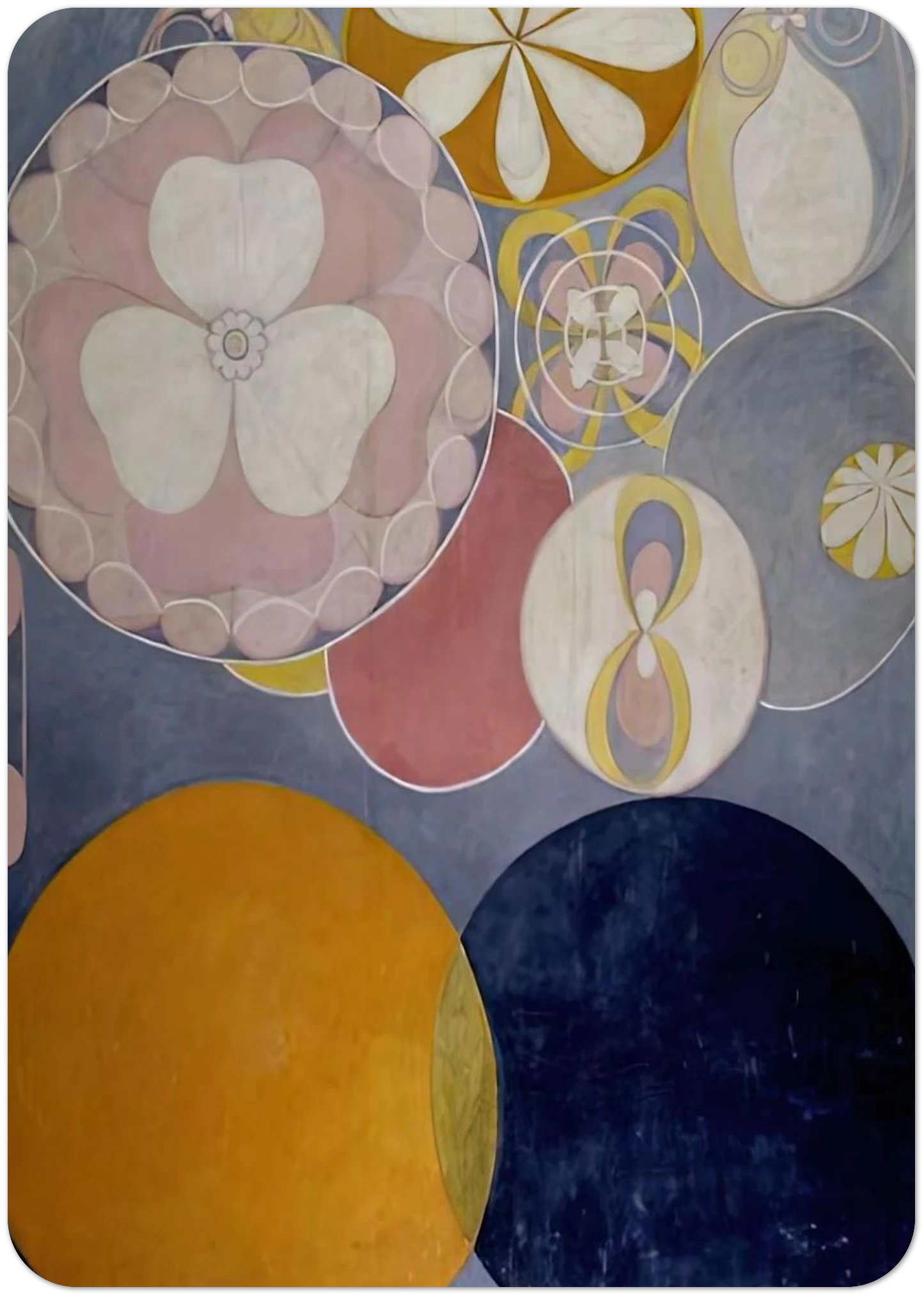DE TIO ST RSTA N 2 BARNAALDERN 1907 By Hilma af Klint Pack of 10 Post Cards | Hilma af Klint Post Cards | A6 (10.5 x 14.8 cm) - 4.1 x 5.8 inches