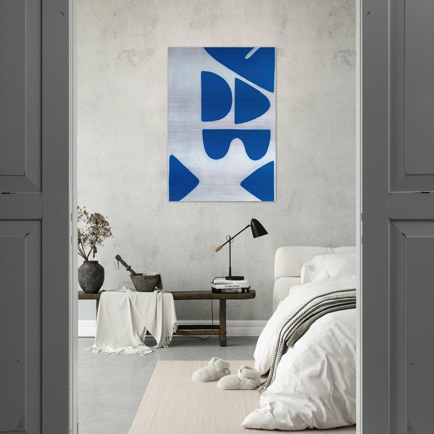 Berlin Blues 6 - 1966 - William Scott Brushed Aluminum Print - 70x100 cm / 28x40 inches | William Scott Aluminum Print | William Scott Prints