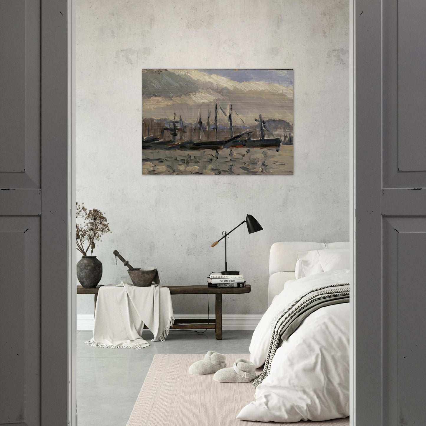 PORT DE CHERBOURG 1918 - Henri Matisse Brushed Aluminum Print - 70x100 cm / 28x40 inches | Henri Matisse Aluminum Print | Henri Matisse Prints