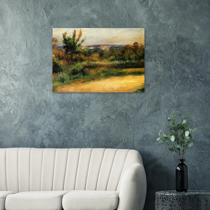 Midday Landscape - Pierre-Auguste Renoir Brushed Aluminum Print - 70x100 cm / 28x40 inches | Pierre-Auguste Renoir Aluminum Print | Pierre-Auguste Renoir Prints