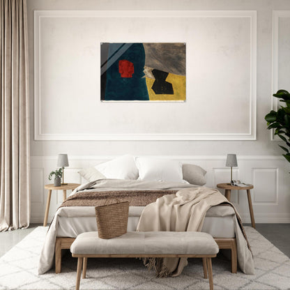 Composition bleue, jaune et grise - 1958 - Serge Poliakoff Acrylic Print - 70x100 cm / 28x40″ inches