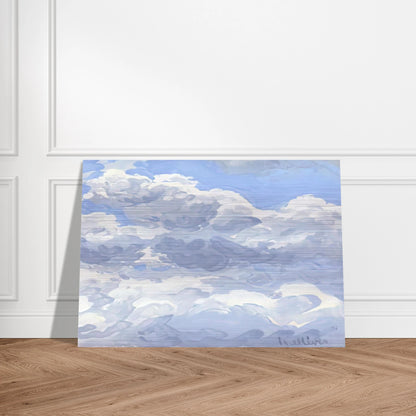 Study for Clouds II - 1979 - Neil Welliver Brushed Aluminum Print - 70x100 cm / 28x40 inches | Neil Welliver Aluminum Print | Neil Welliver Prints