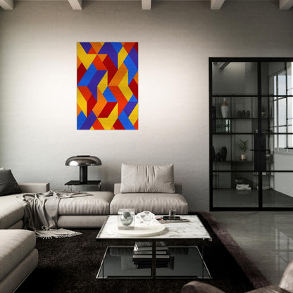 #3 - 1969 - Karl Benjamin Brushed Aluminum Print - 70x100 cm / 28x40 inches | Karl Benjamin Aluminum Print | Karl Benjamin Prints