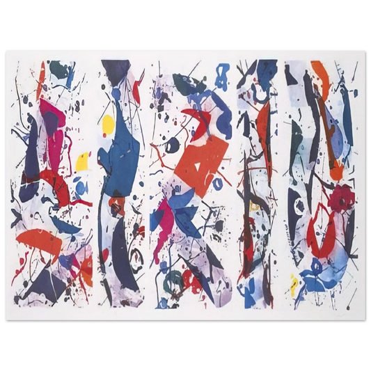 Sam Francis - The Five Continents  75x100 cm / 30x40inches Fine Art Poster