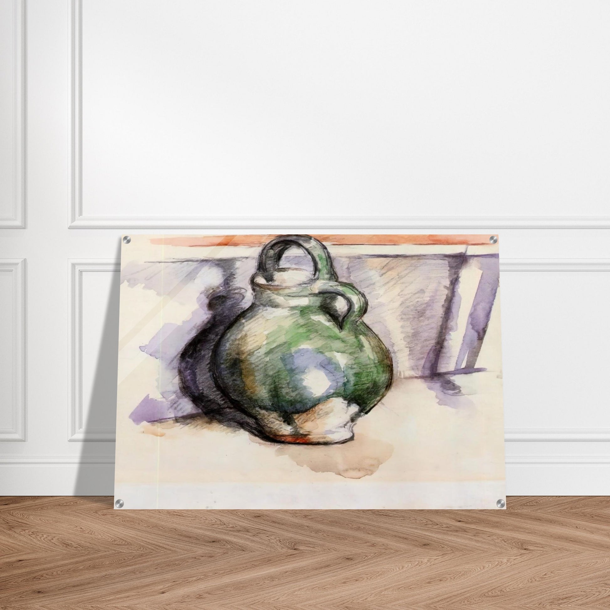 The Green Pitcher - Paul Cézanne Acrylic Print - 70x100 cm / 28x40″ inches