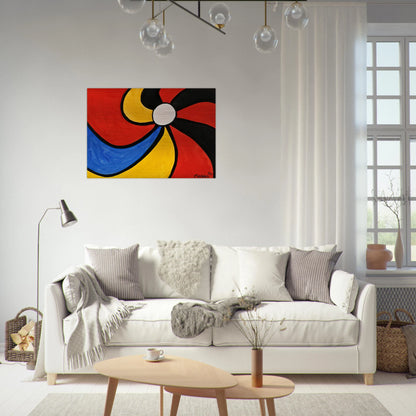 THE BIG WHEEL 1970 - Alexander Calder Brushed Aluminum Print - 70x100 cm / 28x40 inches | Alexander Calder Aluminum Print | Alexander Calder Prints