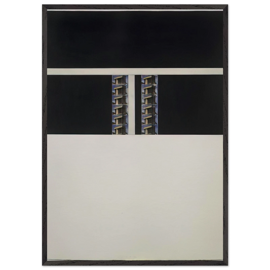 Souvenir de Grece 14 - 1974 - Brice Marden 70x100 cm / 28x40 inches Framed Art Print – Black Wooden Frame