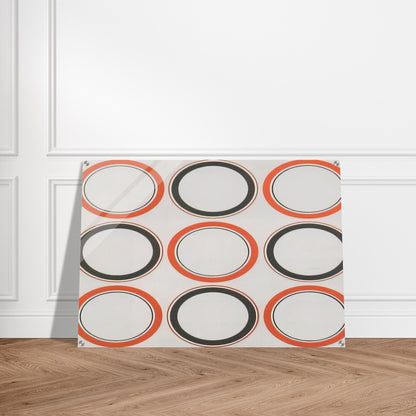 Cercle rouge et noir - 1980 - Antonio Asis Acrylic Print - 70x100 cm / 28x40″ inches | Antonio Asis Wall Art | Antonio Asis Prints