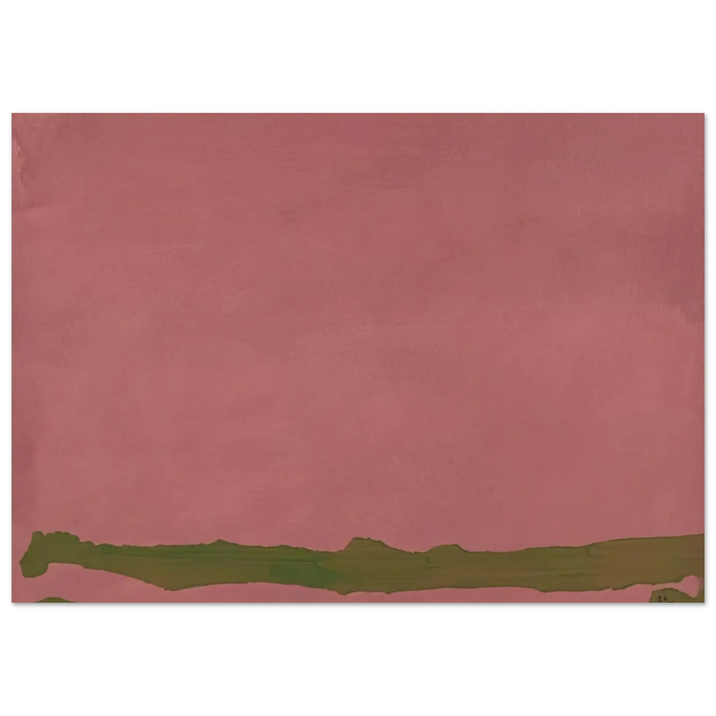 Helen Frankenthaler - Green Likes Mauve - 1970 Wall art - A3 (29.7 x 42  cm) - Fine Art Poster - -