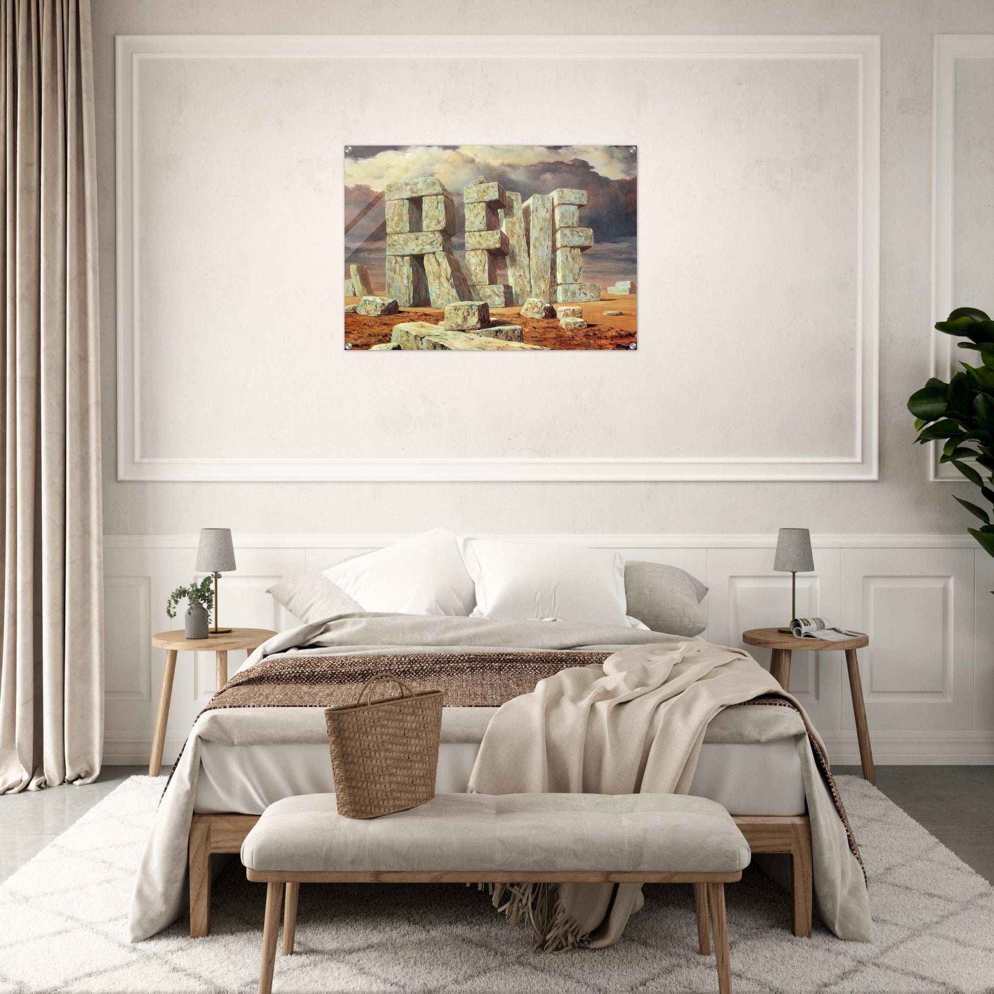 THE ART OF CONVERSATION 1950 - Rene Magritte Acrylic Print - 70x100 cm / 28x40″ inches