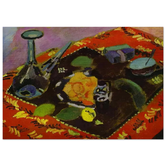 DISHES AND FRUIT 1906 - Henri Matisse Brushed Aluminum Print - 70x100 cm / 28x40 inches | Henri Matisse Aluminum Print | Henri Matisse Prints