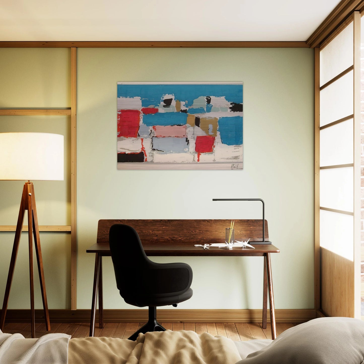 Méditerranée 01 - Art Informel - Nicolas de Stael Brushed Aluminum Print - 70x100 cm / 28x40 inches | Nicolas de Stael Aluminum Print | Nicolas de Stael Prints