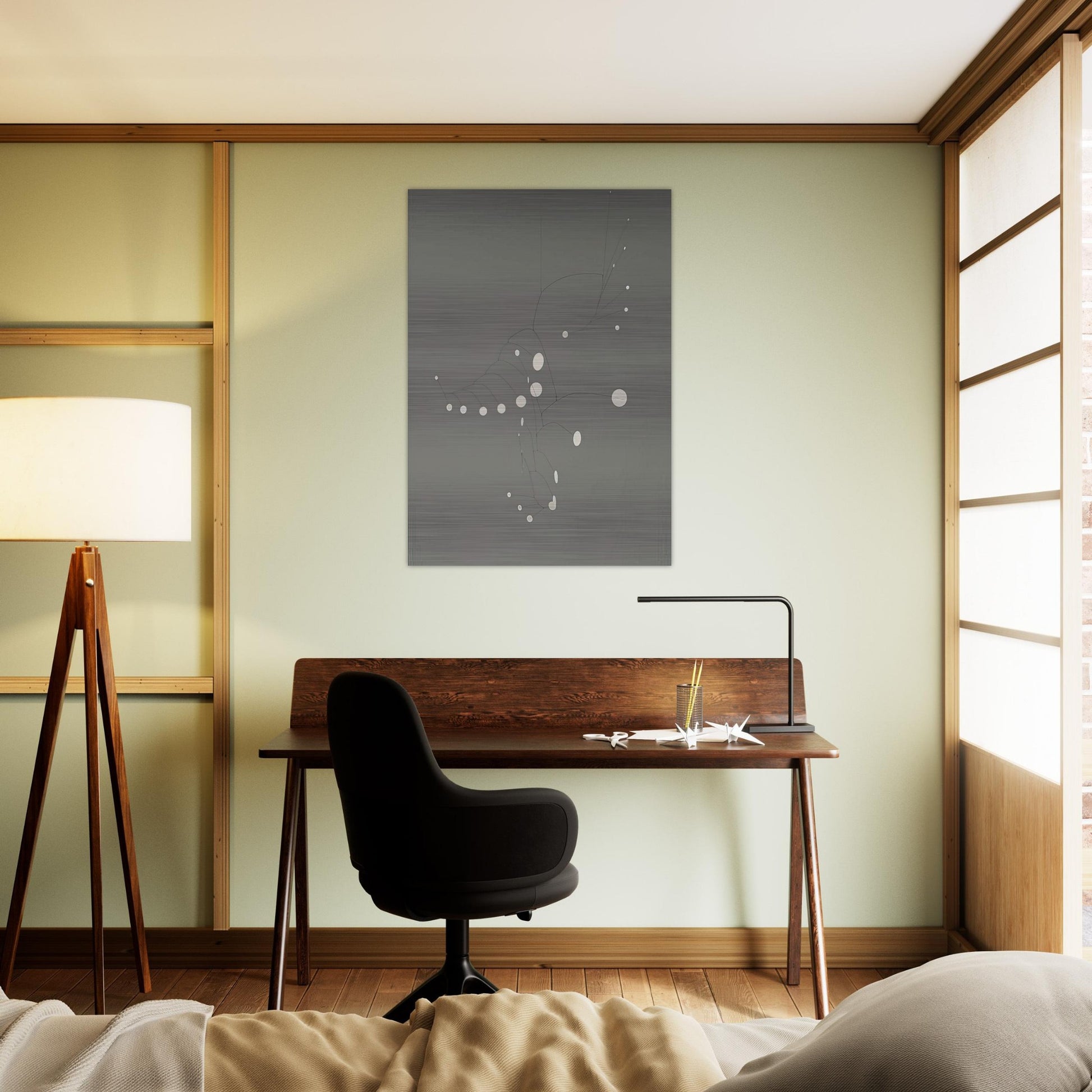 SNOW FLURRY 1948 - Alexander Calder Brushed Aluminum Print - 70x100 cm / 28x40 inches | Alexander Calder Aluminum Print | Alexander Calder Prints