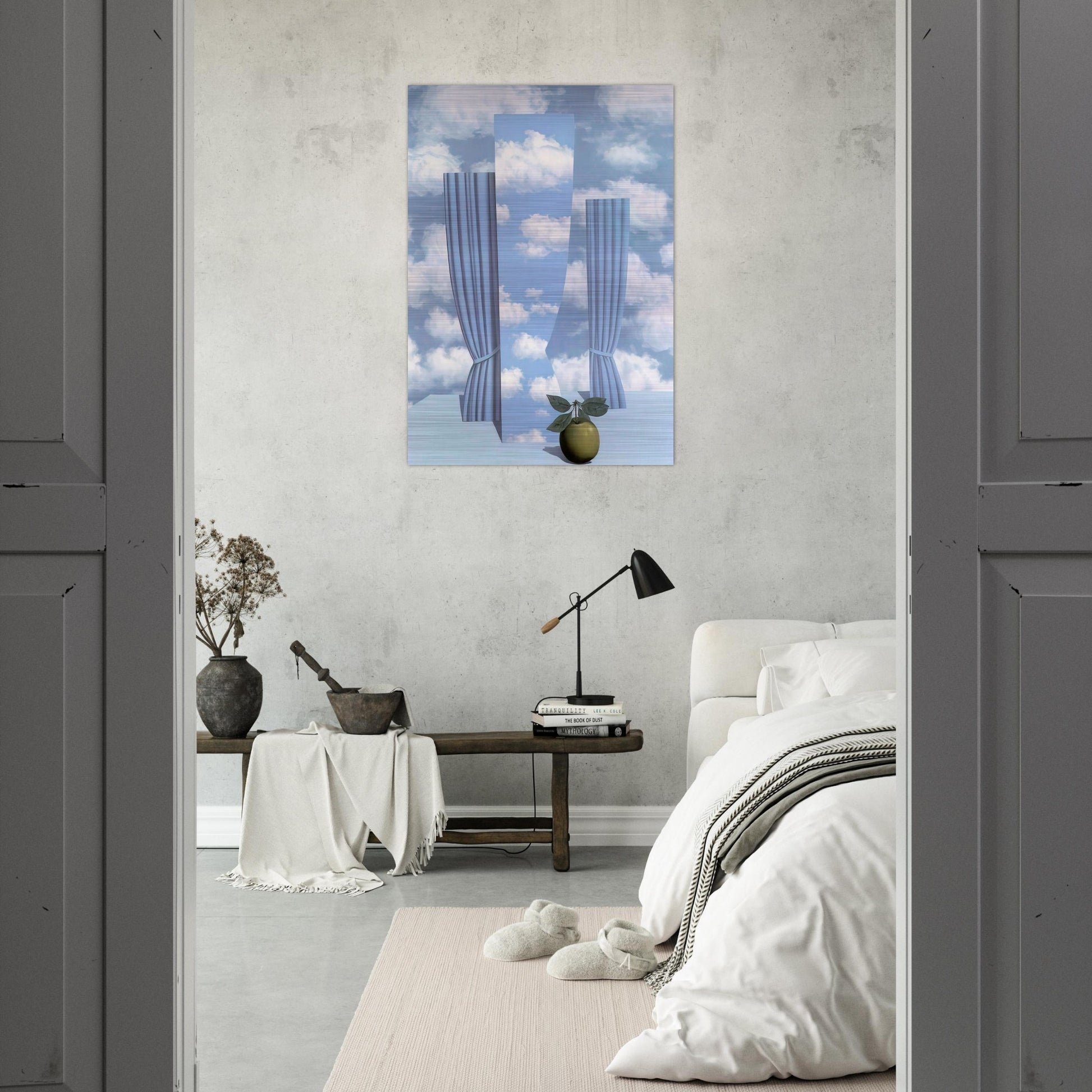 BEAUTIFUL WORLD 1962 - Rene Magritte Brushed Aluminum Print - 70x100 cm / 28x40 inches | Rene Magritte Aluminum Print | Rene Magritte Prints