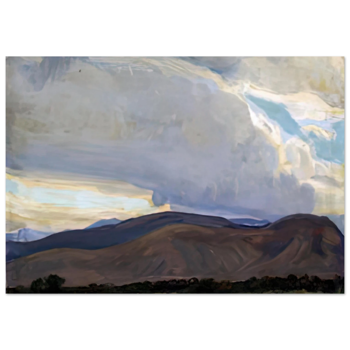 Maynard Dixon - STORM FROM THE SIERRA 1937 Wall art - 15x20 cm / 6x8 inches - Fine Art Poster-canvas - -