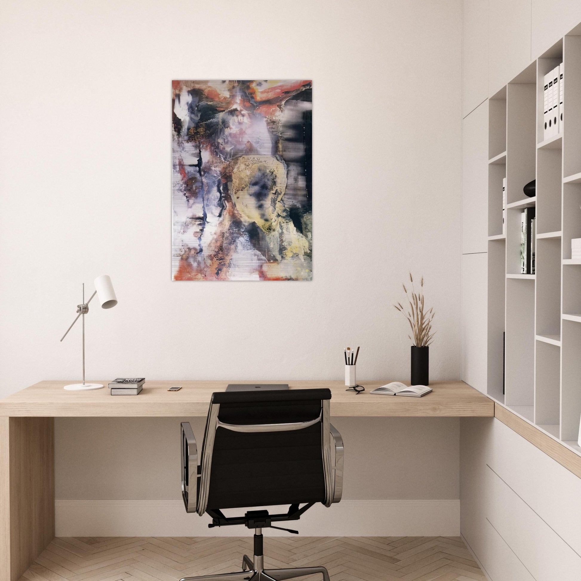 The Archer - Paul Jenkins Brushed Aluminum Print - 70x100 cm / 28x40 inches | Paul Jenkins Aluminum Print | Paul Jenkins Prints
