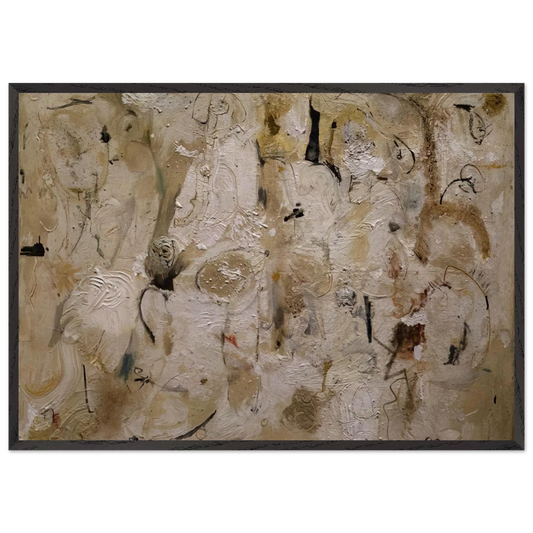 Painted on 21st Street - 1951 - Helen Frankenthaler 70x100 cm / 28x40 inches Framed Art Print – Black Wooden Frame
