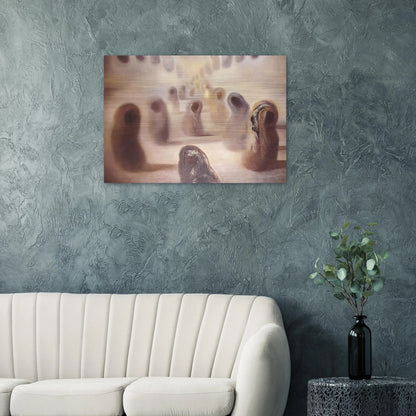 DESOXYRIBONUCLEIC ACID ARABS - Salvador Dali Brushed Aluminum Print - 70x100 cm / 28x40 inches | Salvador Dali Aluminum Print | Salvador Dali Prints