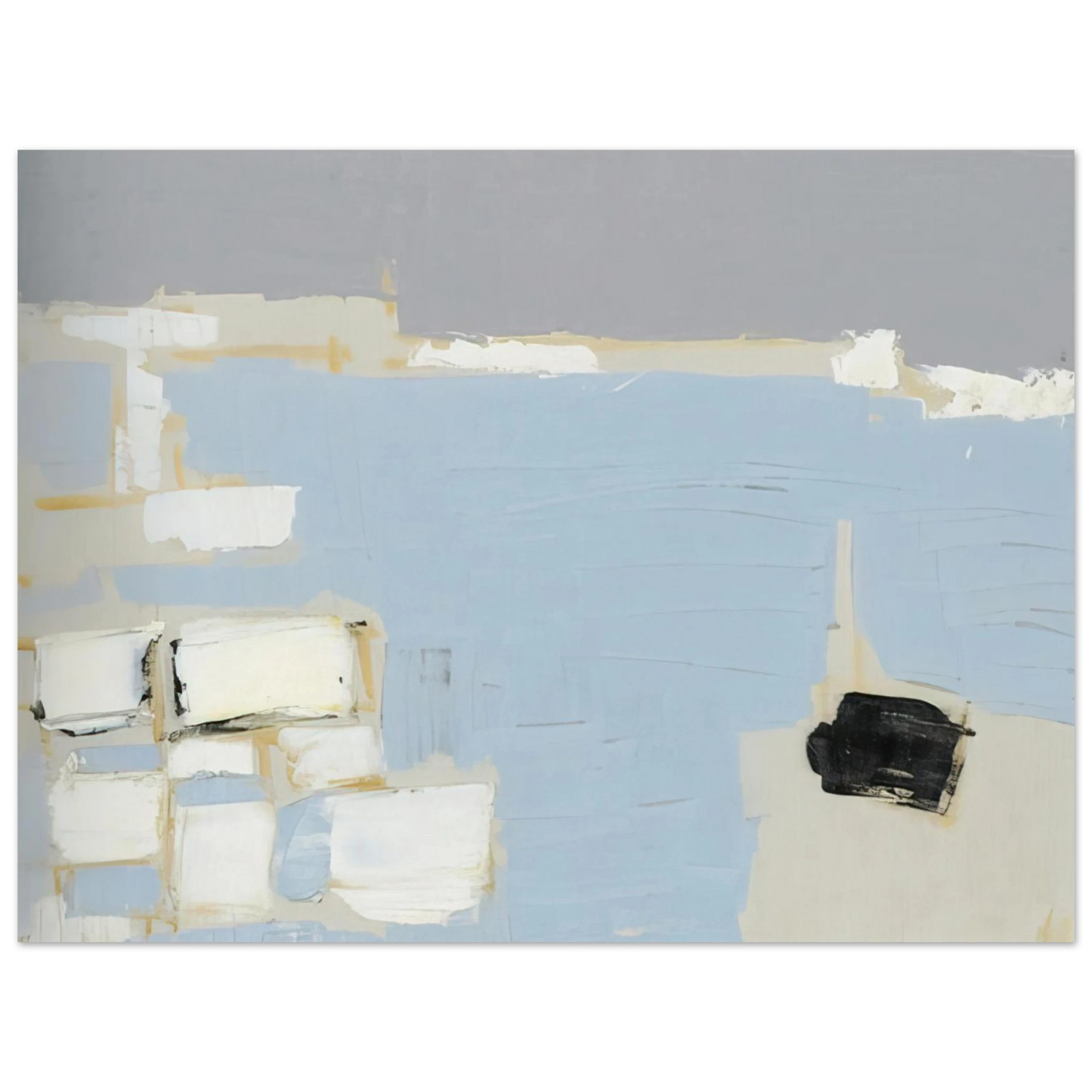 Nicolas de Stael - Marseille under snow - 1954 Fine Art Poster