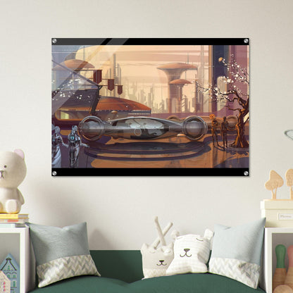 Syd Mead - Syd Mead Acrylic Print - 70x100 cm / 28x40″ inches | Syd Mead Wall Art | Syd Mead Prints