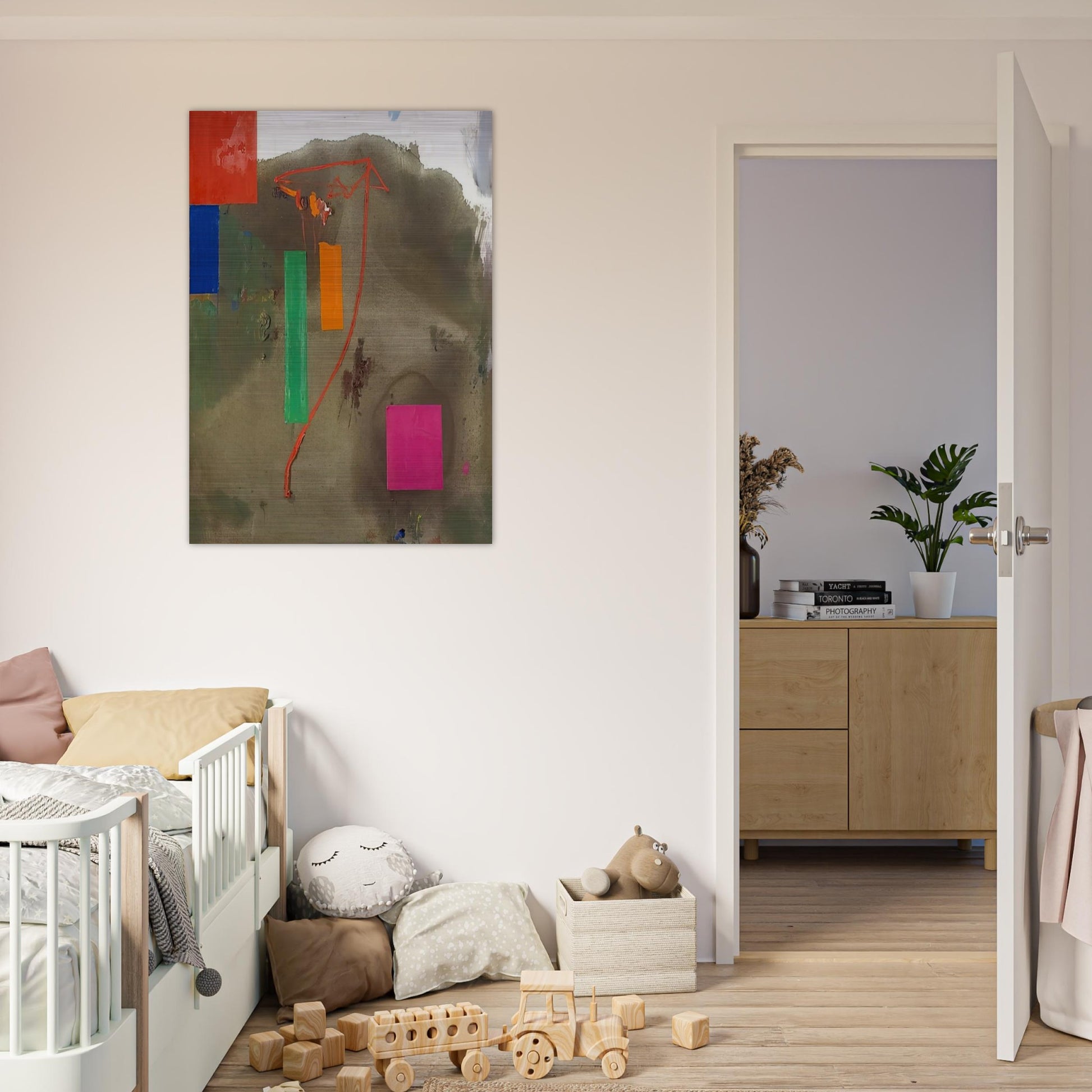 Lonely Journey - Hans Hofmann Brushed Aluminum Print - 70x100 cm / 28x40 inches | Hans Hofmann Aluminum Print | Hans Hofmann Prints