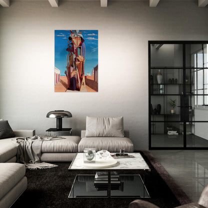 THE GREAT MACHINE 1925 - Giorgio de Chirico Brushed Aluminum Print - 70x100 cm / 28x40 inches | Giorgio de Chirico Aluminum Print | Giorgio de Chirico Prints