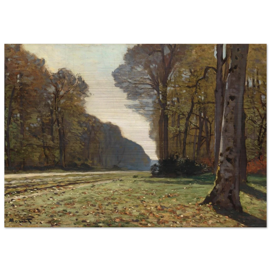 The Pave de Chailly - claude monet Brushed Aluminum Print - 70x100 cm / 28x40 inches | claude monet Aluminum Print | claude monet Prints